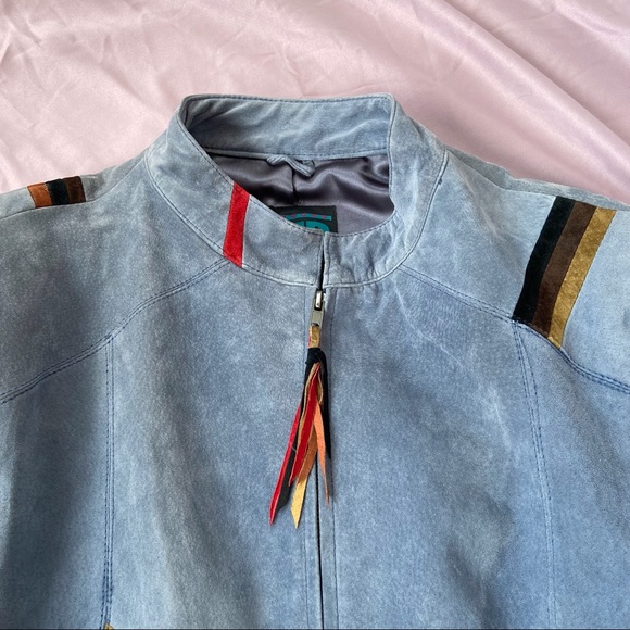 Vintage leather jacket sz Large - Picture 3 of 12